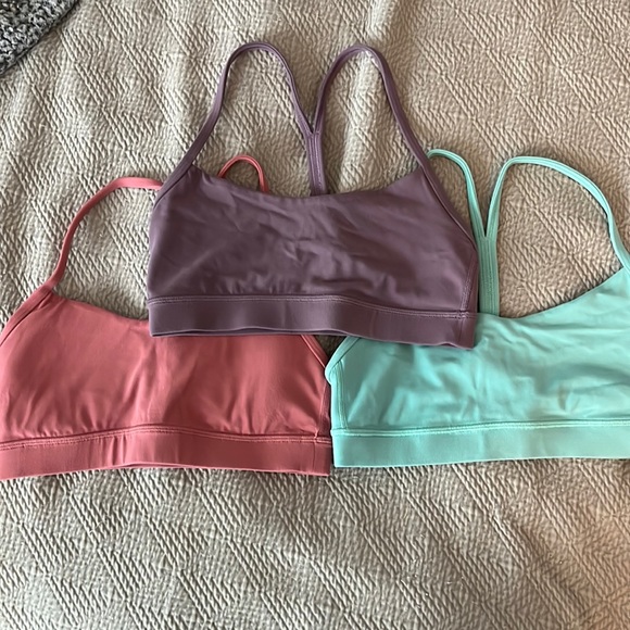 lululemon athletica Other - nulu flow y bra pastel BUNDLE (3 bras!)
